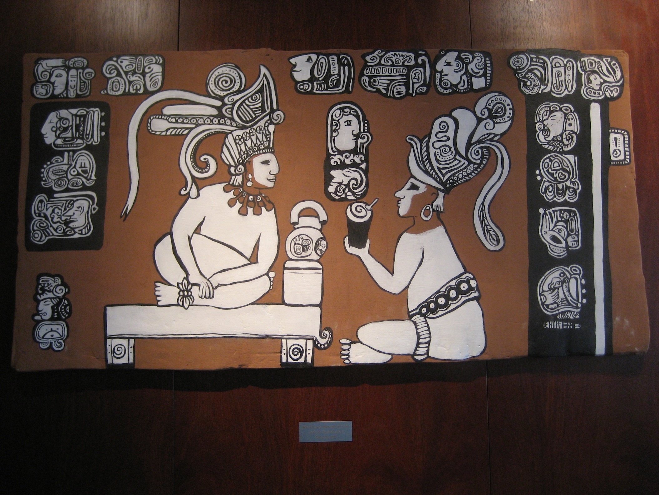 Aztec wall painting from Tlacopan temple complex Gelato Fiasco